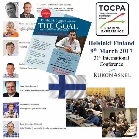 Flyer de promotion de la conférence TOCPA à Helsinki