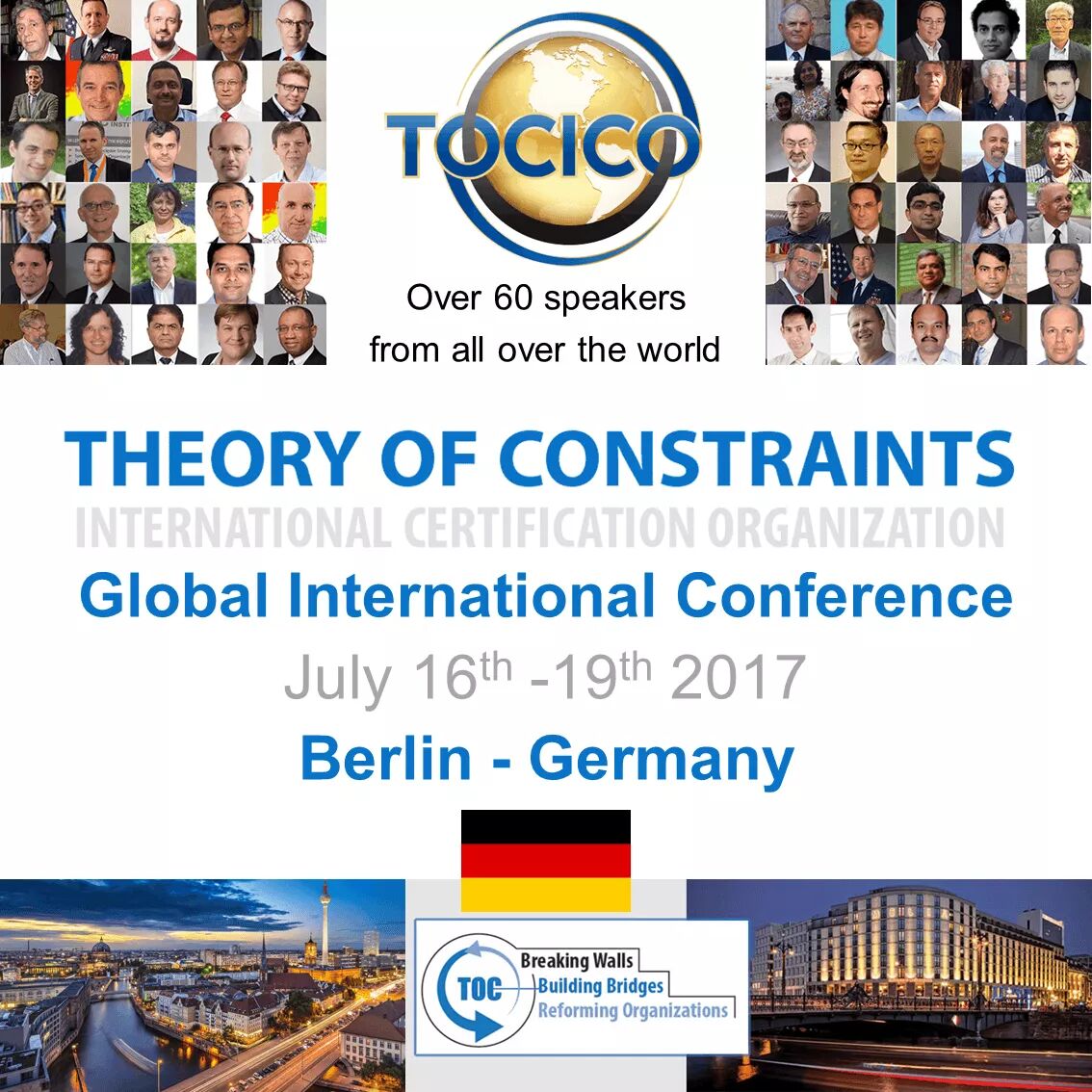 Flyer de promotion de la conférence TOCICO à Berlin